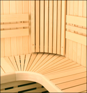 Saunabank hoekmodule espen 60 x 60 cm